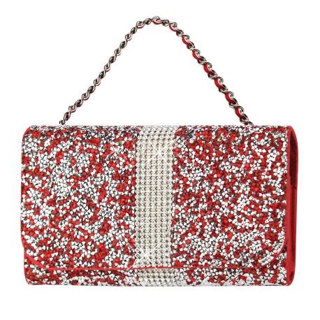 Horizontal Pouch With Bling Diamonds